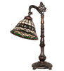 Meyda Lighting Lighting 20" High Tiffany Roman Bridge Arm Table Lamp