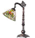 Meyda Lighting Lighting 20" High Tiffany Rosebush Bridge Arm Desk Lamp