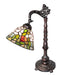 Meyda Lighting Lighting 20" High Tiffany Rosebush Bridge Arm Desk Lamp