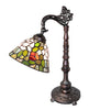 Meyda Lighting Lighting 20" High Tiffany Rosebush Bridge Arm Desk Lamp