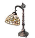 Meyda Lighting Lighting 20" High Tiffany Turning Leaf Bridge Arm Table Lamp