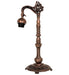Meyda Lighting Lighting 20" High Tiffany Turning Leaf Bridge Arm Table Lamp