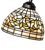 Meyda Lighting Lighting 20" High Tiffany Turning Leaf Bridge Arm Table Lamp