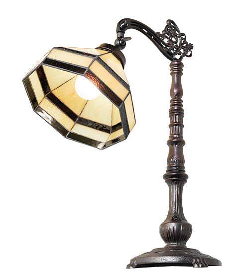 Meyda Lighting Lighting 20" High Topridge Bridge Arm Table Lamp