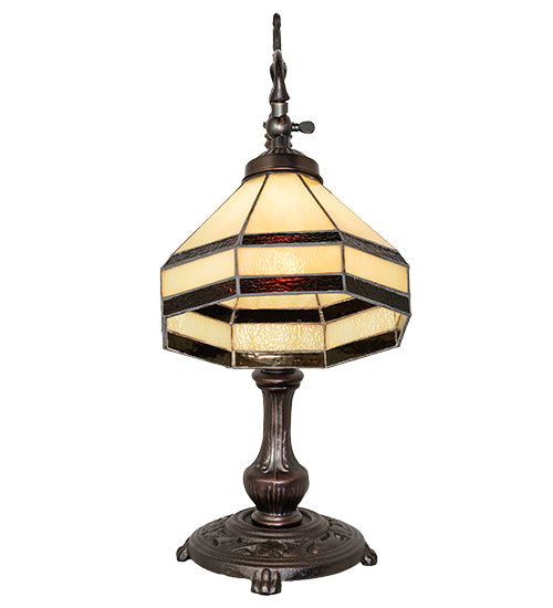 Meyda Lighting Lighting 20" High Topridge Bridge Arm Table Lamp
