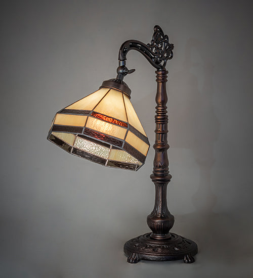 Meyda Lighting Lighting 20" High Topridge Bridge Arm Table Lamp