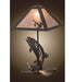 Meyda Lighting Lighting 21.5" High Leaping Trout Table Lamp