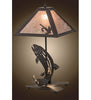 Meyda Lighting Lighting 21.5" High Leaping Trout Table Lamp