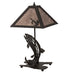 Meyda Lighting Lighting 21.5" High Leaping Trout Table Lamp