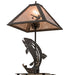 Meyda Lighting Lighting 21.5" High Leaping Trout Table Lamp