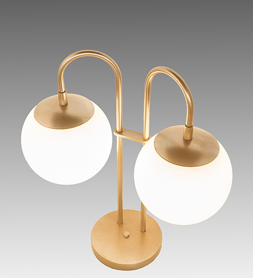 Meyda Lighting Lighting 21" High Bola Deux 2 Light Table Lamp