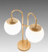 Meyda Lighting Lighting 21" High Bola Deux 2 Light Table Lamp