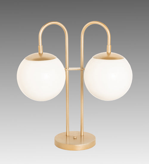 Meyda Lighting Lighting 21" High Bola Deux 2 Light Table Lamp