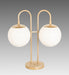Meyda Lighting Lighting 21" High Bola Deux 2 Light Table Lamp
