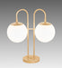 Meyda Lighting Lighting 21" High Bola Deux 2 Light Table Lamp