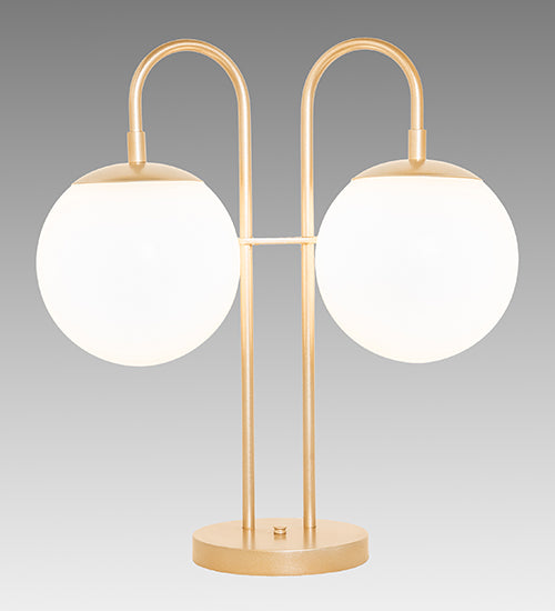 Meyda Lighting Lighting 21" High Bola Deux 2 Light Table Lamp