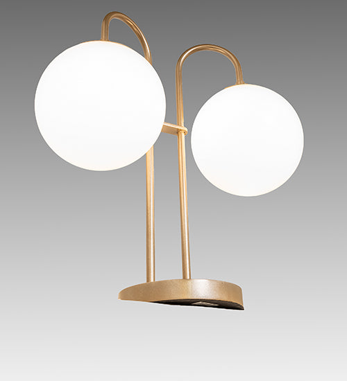 Meyda Lighting Lighting 21" High Bola Deux 2 Light Table Lamp