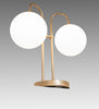 Meyda Lighting Lighting 21" High Bola Deux 2 Light Table Lamp