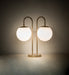 Meyda Lighting Lighting 21" High Bola Deux 2 Light Table Lamp