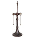 Meyda Lighting Lighting 21" High Jeweled Rose 2 Light "S" Cluster Table Base