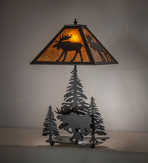 Meyda Lighting Lighting 21" High Lone Moose Accent Lamp