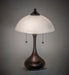Meyda Lighting Lighting 21" High Metro Frosty Glass Table Lamp