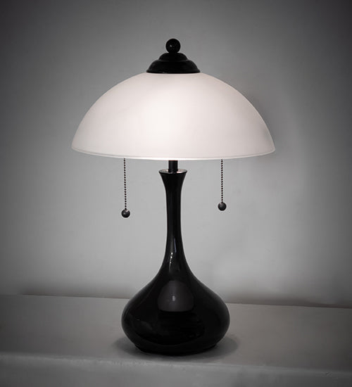 Meyda Lighting Lighting 21" High Metro Frosty Glass Table Lamp
