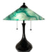 Meyda Lighting Lighting 21" High Metro Mente Swirl Glass Table Lamp