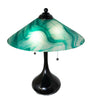 Meyda Lighting Lighting 21" High Metro Mente Swirl Glass Table Lamp