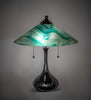 Meyda Lighting Lighting 21" High Metro Mente Swirl Glass Table Lamp