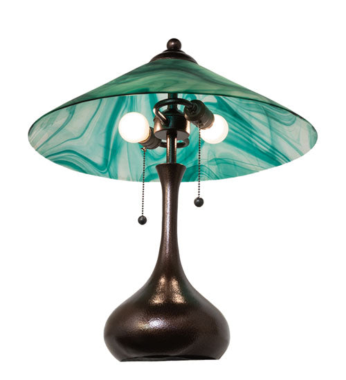 Meyda Lighting Lighting 21" High Metro Mente Swirl Table Lamp