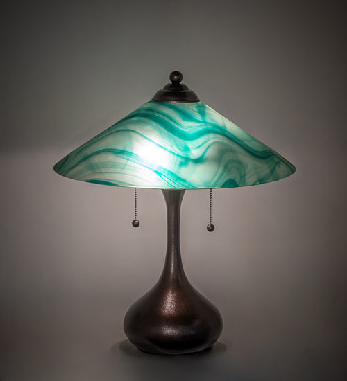 Meyda Lighting Lighting 21" High Metro Mente Swirl Table Lamp