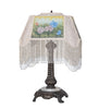 Meyda Lighting Lighting 21" High Reverse Painted Roses Table Lamp