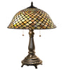 Meyda Lighting Lighting 21" High Tiffany Fishscale Table Lamp