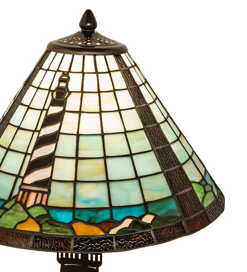 Meyda Lighting Lighting 22.5" High Lighthouse Double Lit Table Lamp