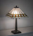 Meyda Lighting Lighting 22" High Diamond Band Mission Table Lamp