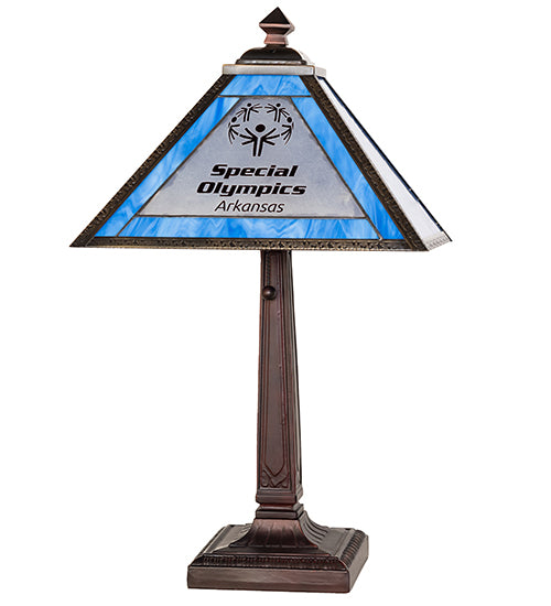 Meyda Lighting Lighting 22" High Personalized Arkansas Special Olympics Table Lamp