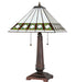 Meyda Lighting Lighting 23" High Diamond Band Mission Table Lamp