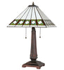 Meyda Lighting Lighting 23" High Diamond Band Mission Table Lamp