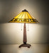 Meyda Lighting Lighting 23" High Diamond Band Mission Table Lamp