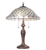 Meyda Lighting Lighting 23" High Diamond & Jewel Recurve Table Lamp