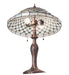 Meyda Lighting Lighting 23" High Diamond & Jewel Recurve Table Lamp