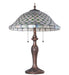 Meyda Lighting Lighting 23" High Diamond & Jewel Recurve Table Lamp