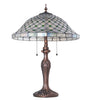 Meyda Lighting Lighting 23" High Diamond & Jewel Recurve Table Lamp