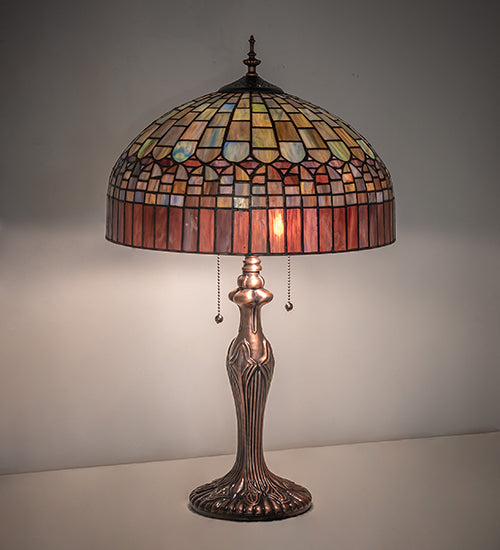 Meyda Lighting Lighting 23" High Tiffany Candice Table Lamp