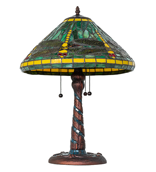 Meyda Lighting Lighting 23" High Tiffany Dragonfly Table Lamp
