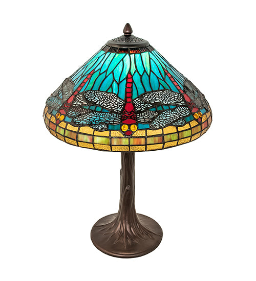 Meyda Lighting Lighting 23" High Tiffany Dragonfly Table Lamp