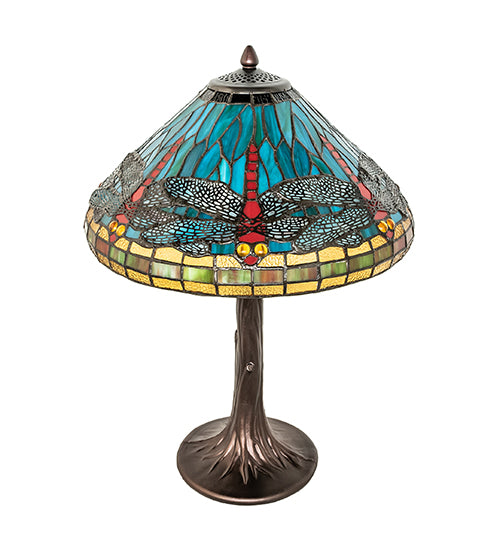 Meyda Lighting Lighting 23" High Tiffany Dragonfly Table Lamp