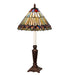 Meyda Lighting Lighting 23" High Tiffany Jeweled Peacock Buffet Lamp