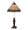 Meyda Lighting Lighting 23" High Tiffany Jeweled Peacock Buffet Lamp